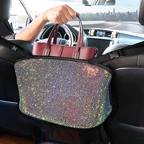 3 Pack Bling Car Seat Organizer with Cup Holder