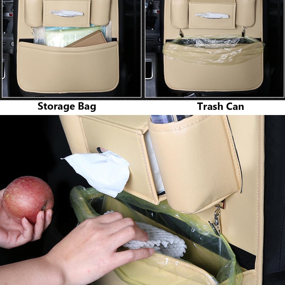 OtpOutopa 1PCS Car Backseat Organizer Seat Back Protectors Kick Mats Black