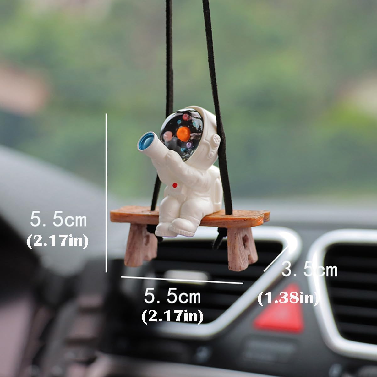Cute Swinging Astronaut Car Hanging Ornament for Men and Women