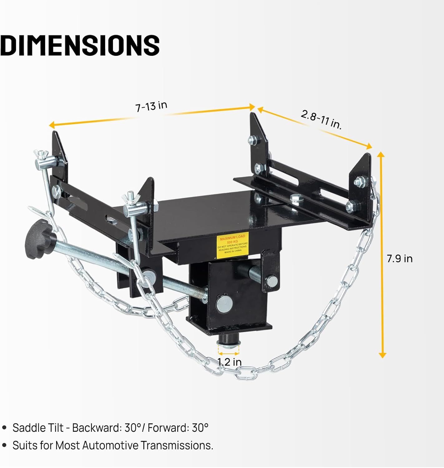 TUFFIOM Floor Jack Transmission Adapter 1100 Lbs