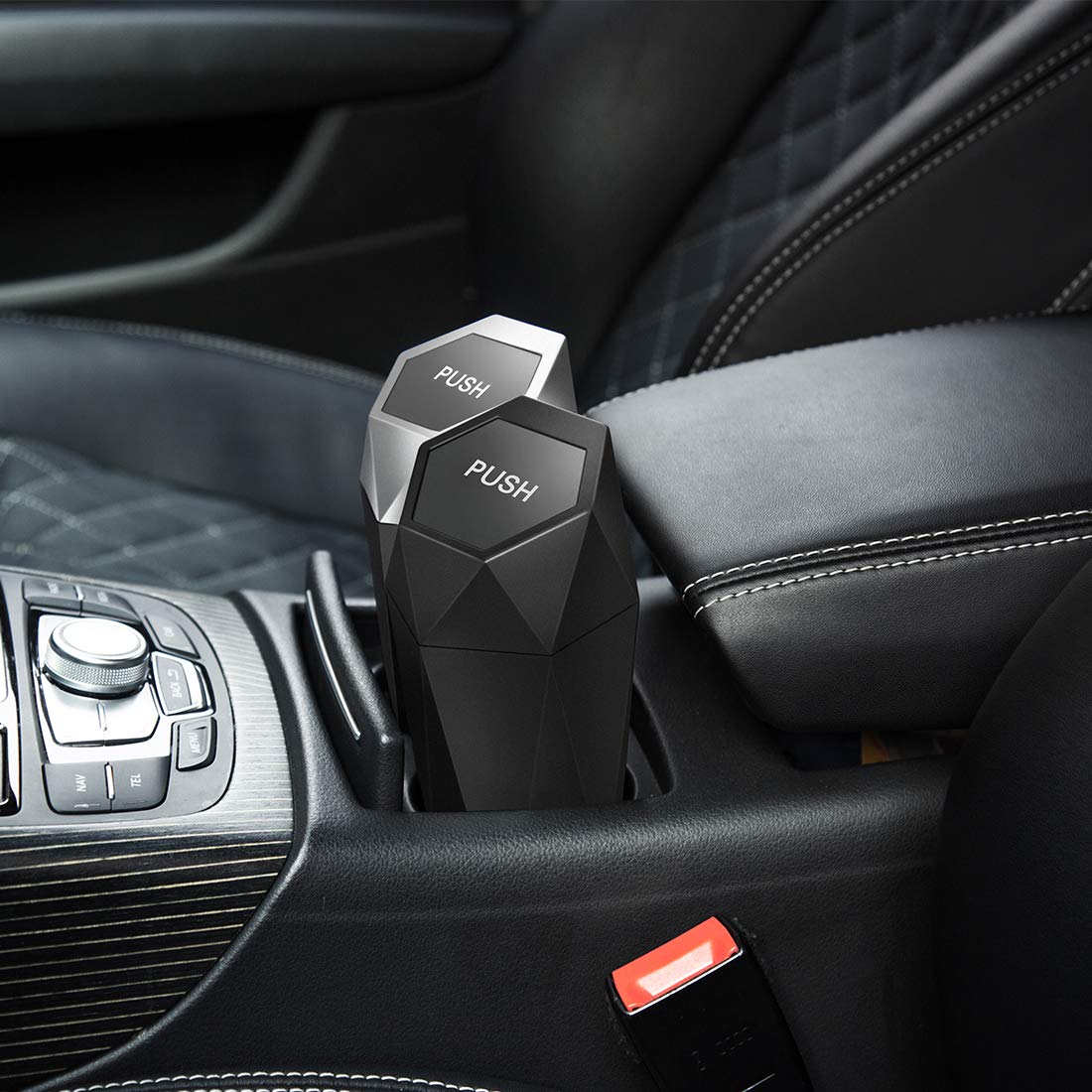 OUDEW Car Trash Can with 30 Detachable Bags