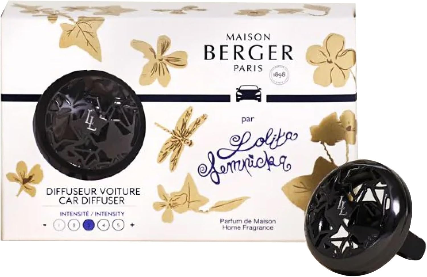 MAISON BERGER Refillable Car Air Freshener Vent Clip Diffuser Set