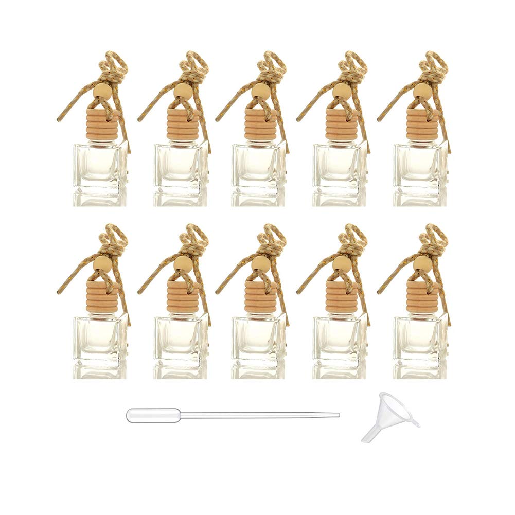 10 Packs Car Aromatherapy Diffuser Glass Bottles