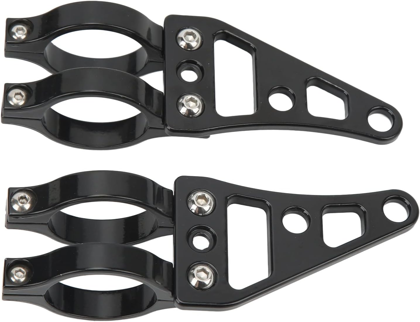 Keenso Fork Headlight Mount Bracket 2 Pcs Aluminum Alloy Holder Clamps