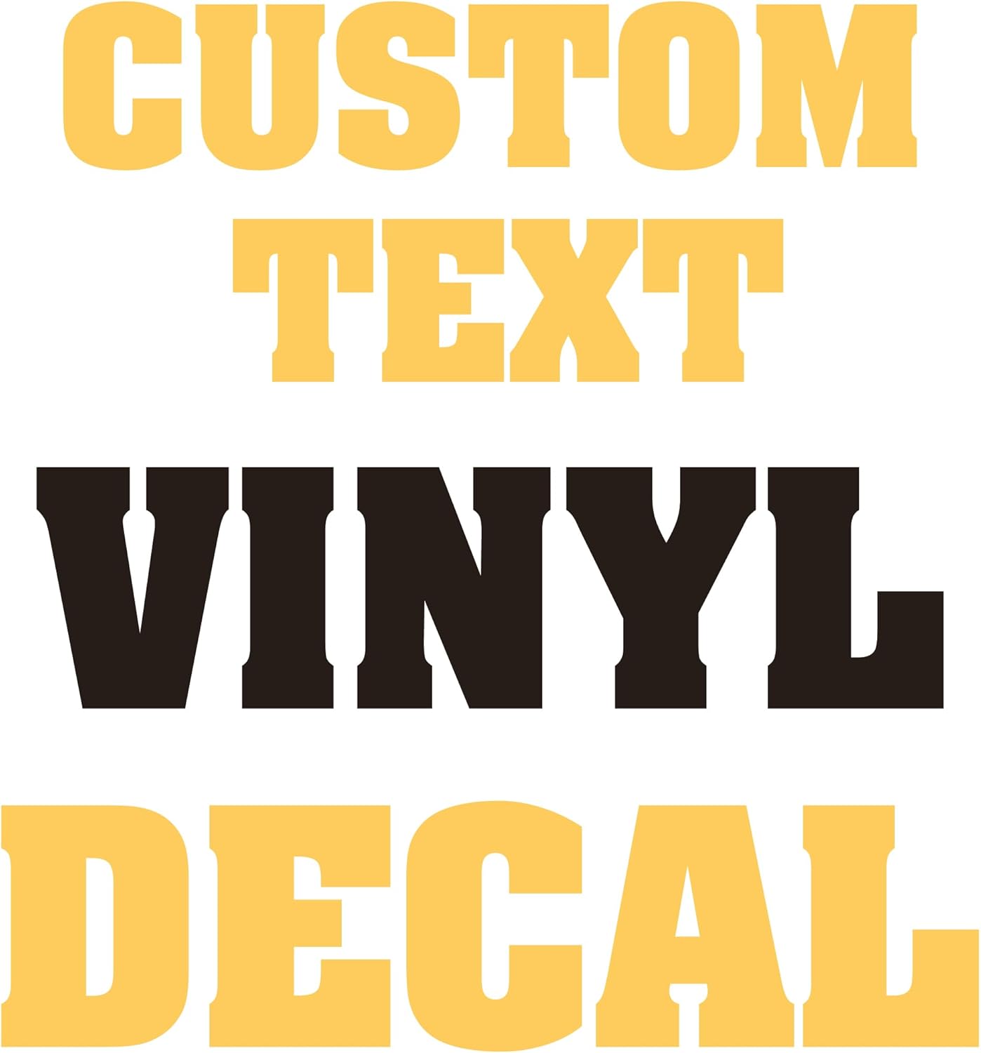 Custom Vinyl Lettering Sticker for Cars Trucks Boats Doors Windows Walls