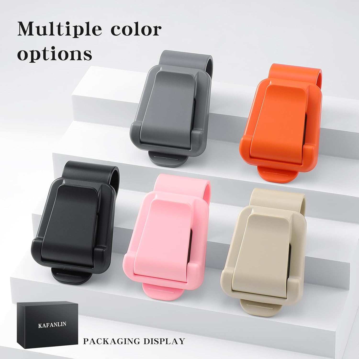 2 Pack 2 in 1 Sunglass Holder for Car Visor
