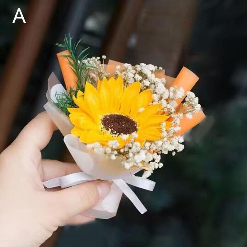 Blue Mini Dried Flower Car Air Freshener Vent Clip