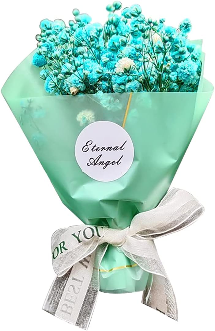 Dried Flower Gypsophila Car Aromatherapy Clip Blue 1