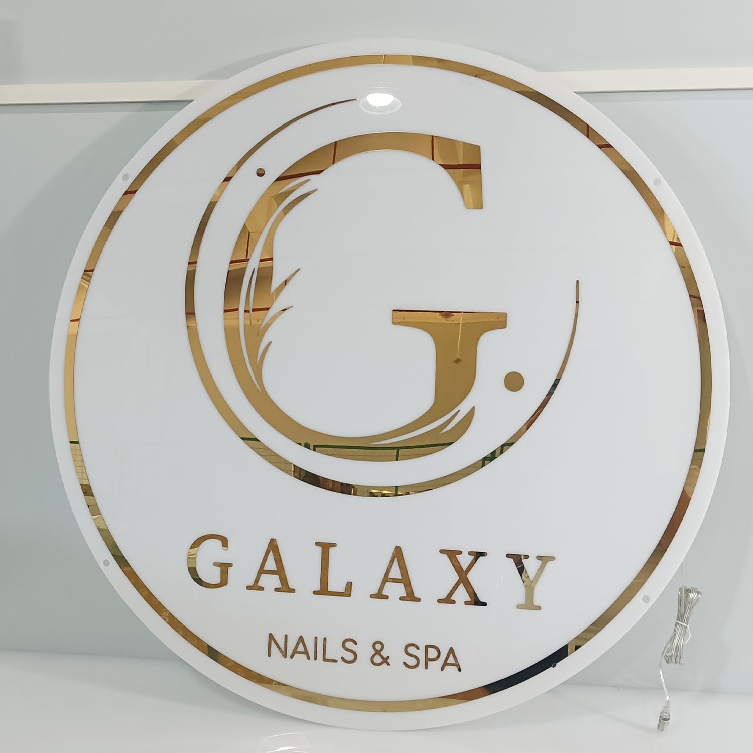 Custom Neon Logo Sign LED Backlit Acrylic Metal Business Sign