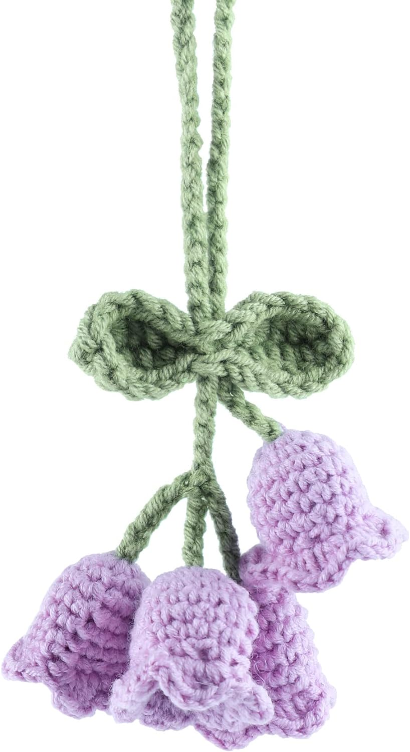 Cute Lily of the Valley Mirror Hanging Accessory Purple