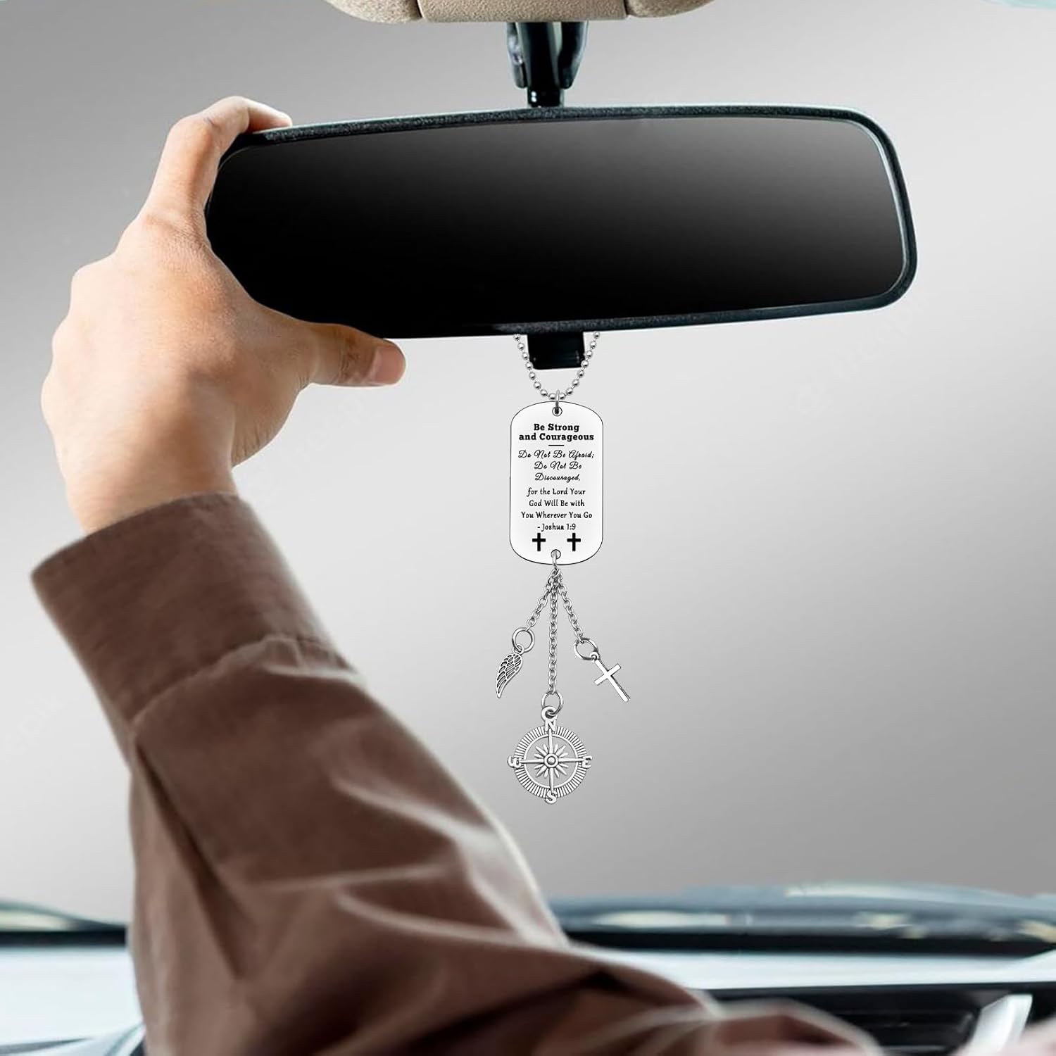 Christian Car Hanging Ornament - Faith Bible Pendant for Home and Vehicle