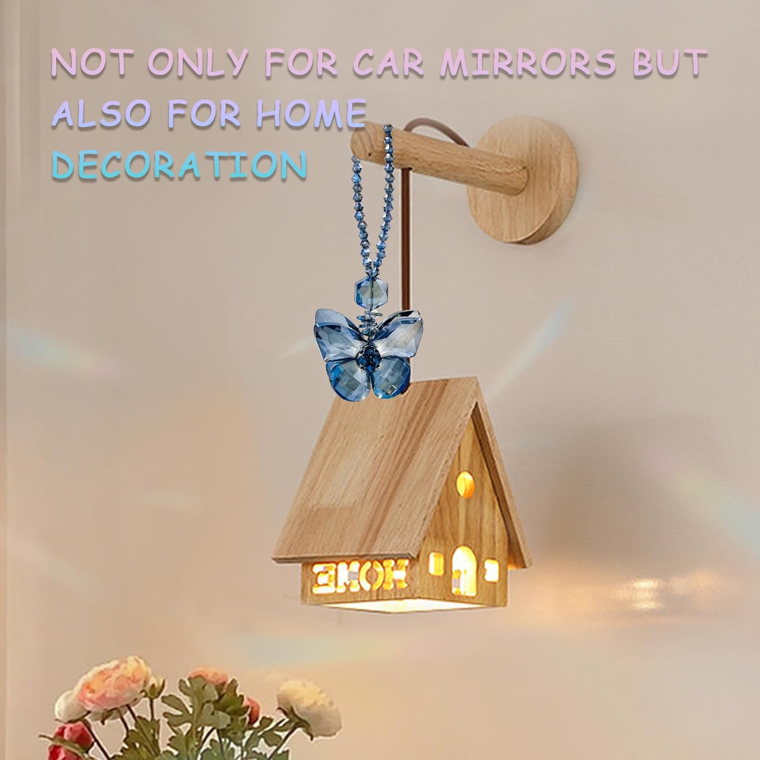 Crystal Butterfly Car Sun Catcher Hanging Decoration