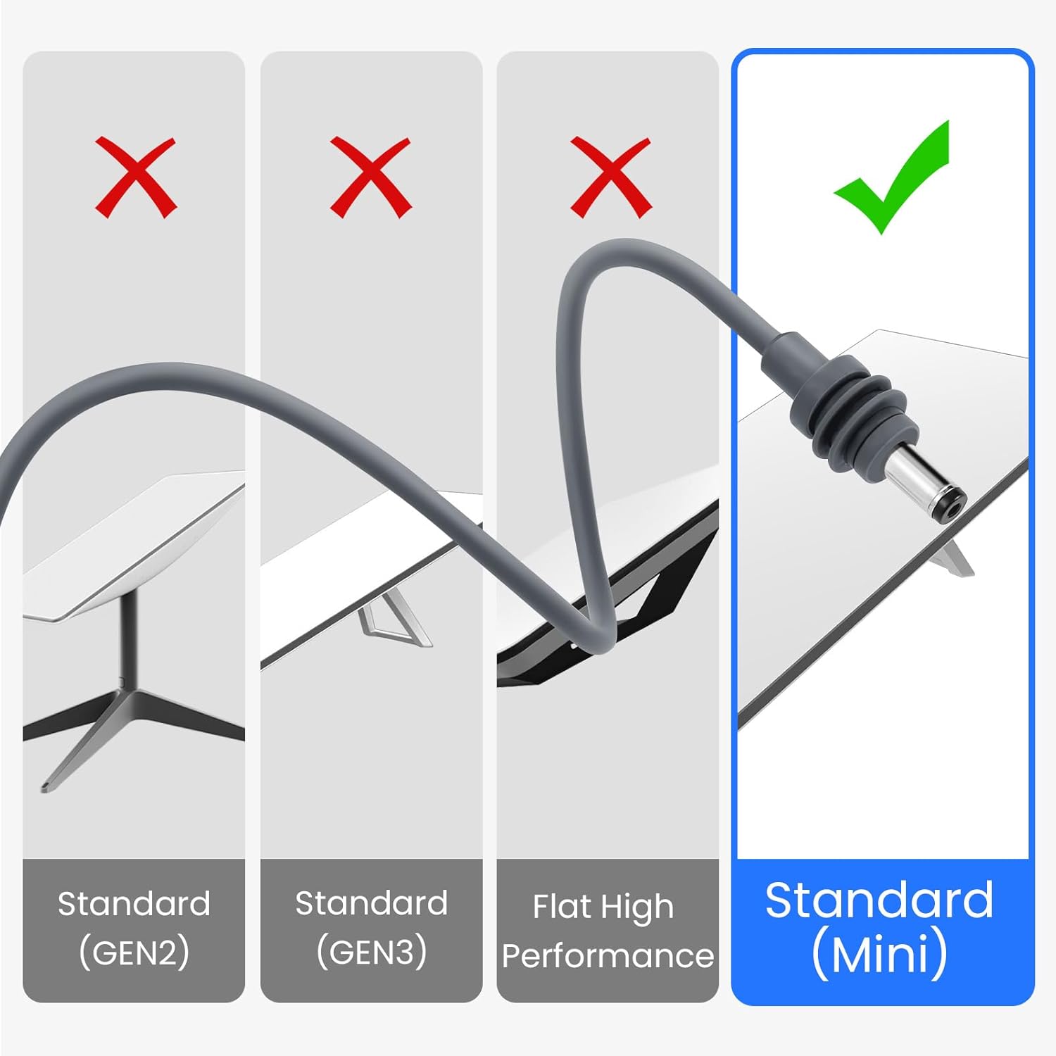 GKP9 Starlink Mini 3 in 1 Car Charger Cable