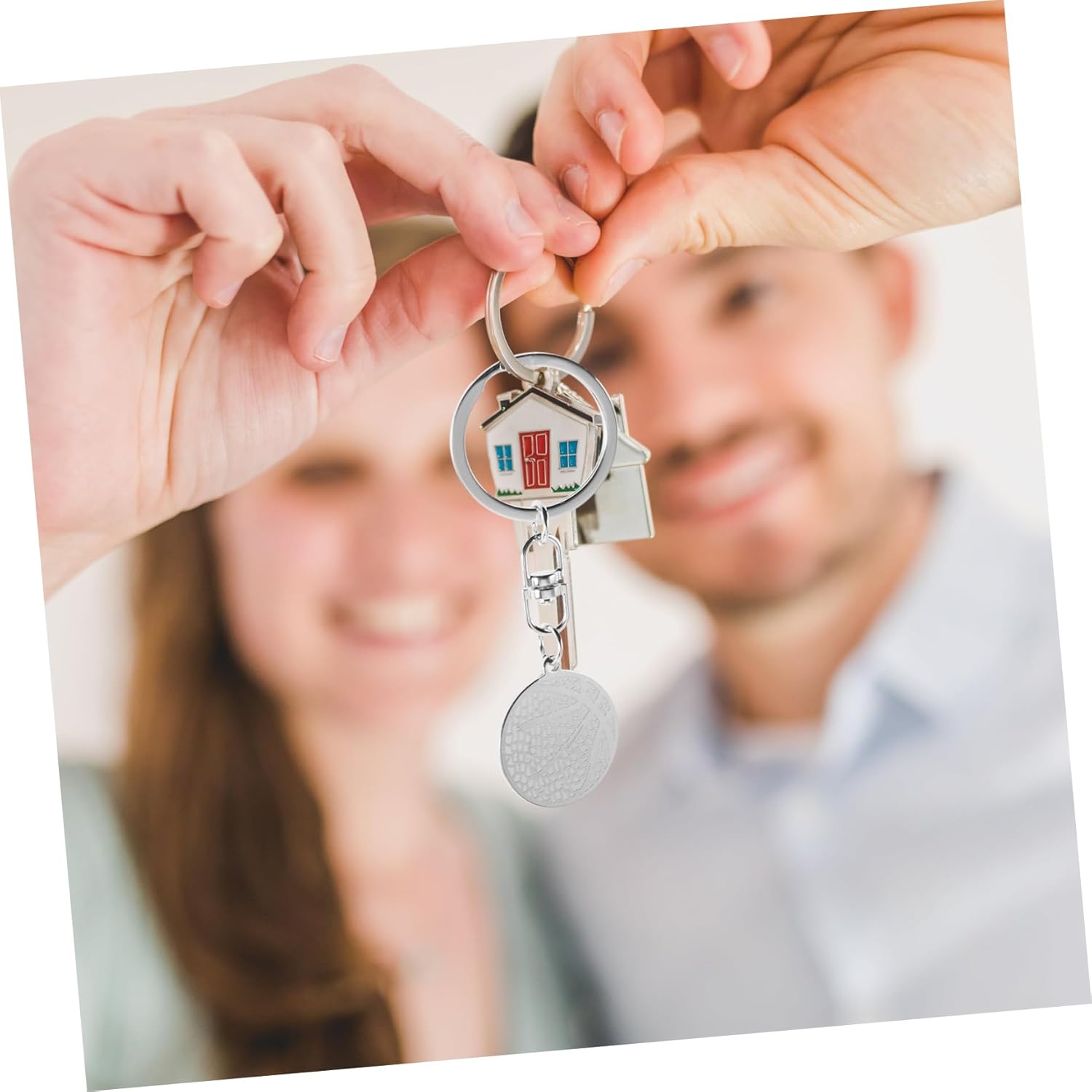 Sosoport Basketball Keychain Stainless Steel Charm