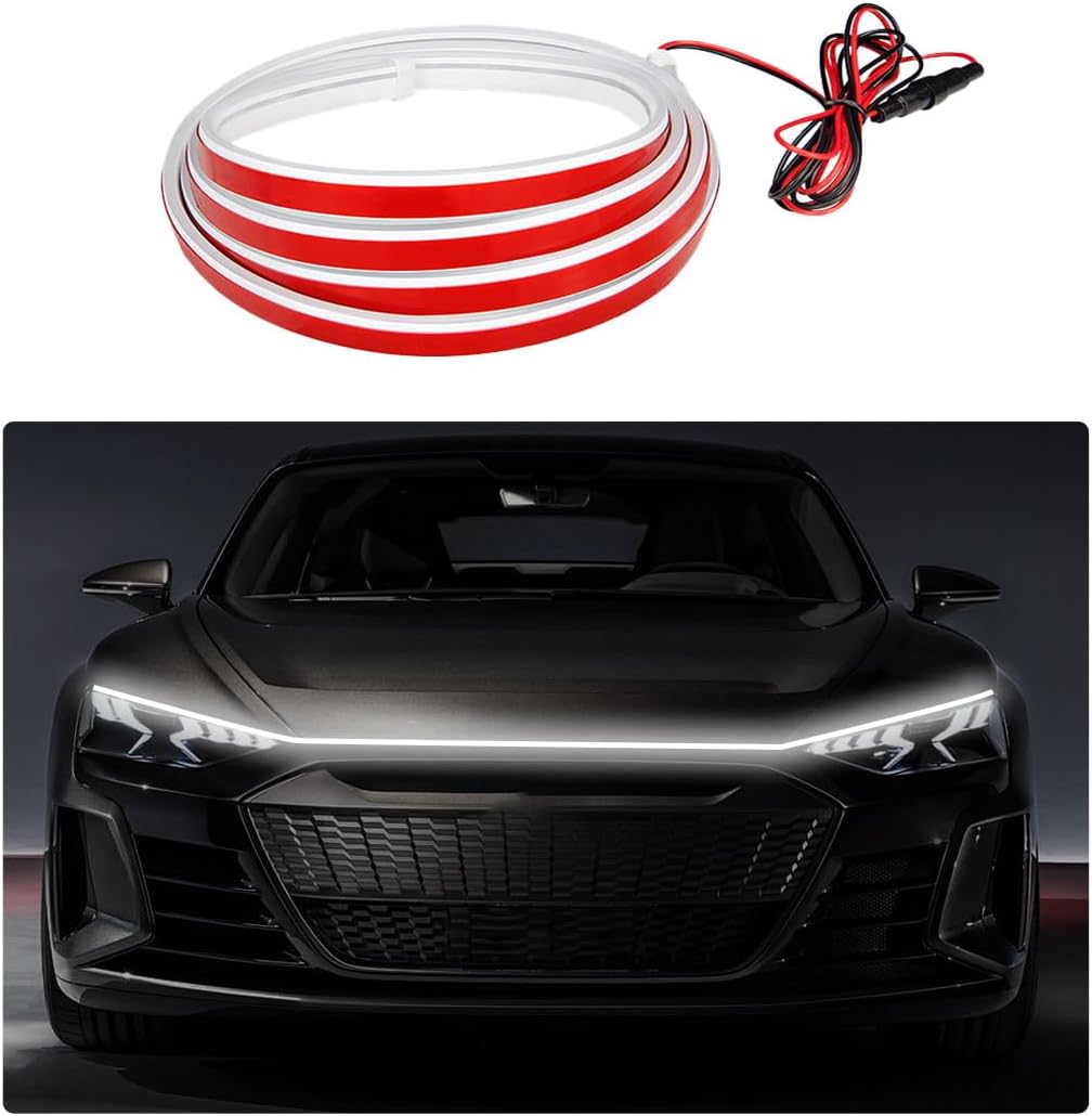 59 Inch Car Hood LED Light Strip with Dynamic Scan Effect