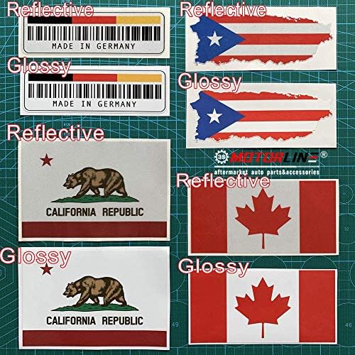 2pcs 4 Reflective Israel Emblem Decal Sticker for Vehicles