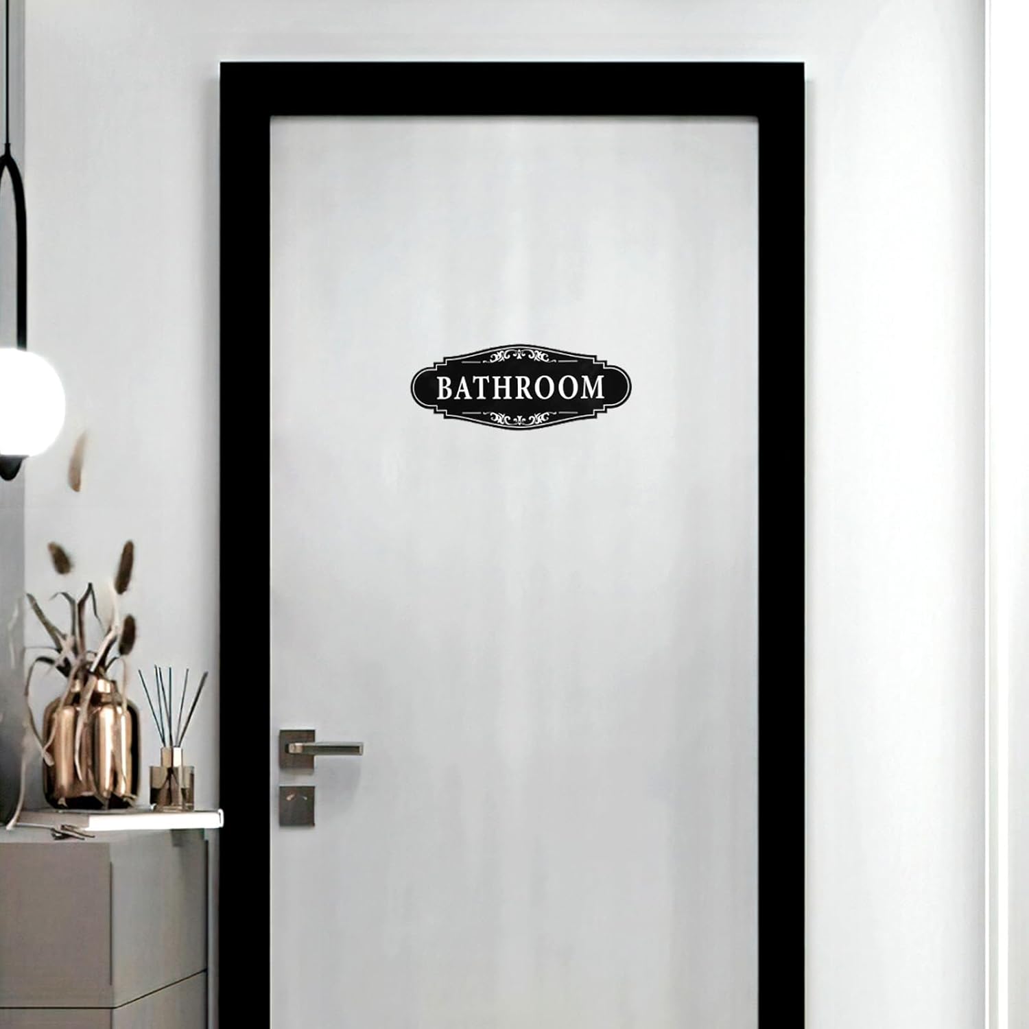 Bathroom Signs Decor 925 X 37 Inch Waterproof Wall Stickers