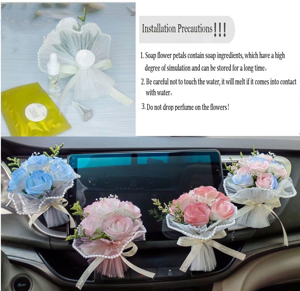 STACTOM Flower Bouquet Car Vent Clip Air Freshener