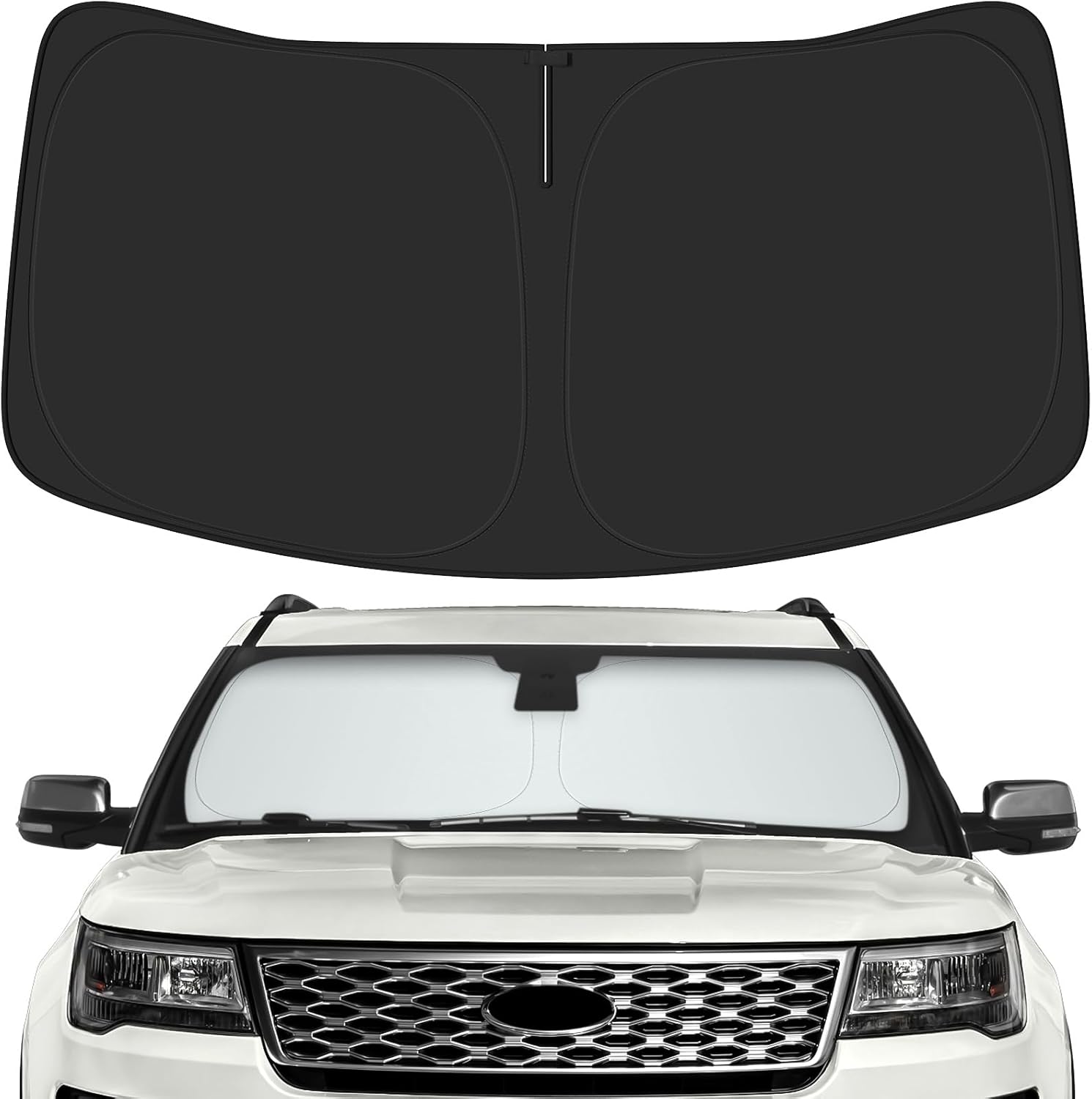 PeakPurit Windshield Sunshade for Ford 2016-2019 Explorer