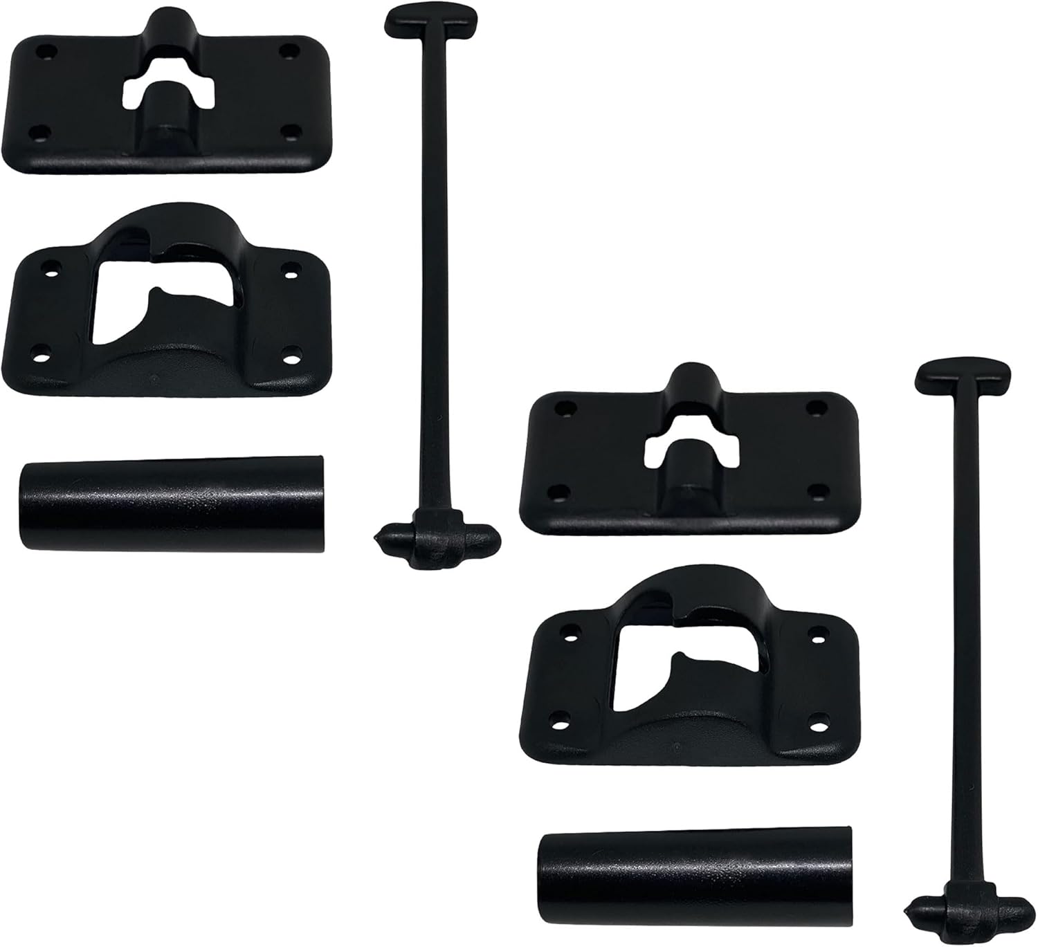 NU-SET RV010B Black Door Holder Set