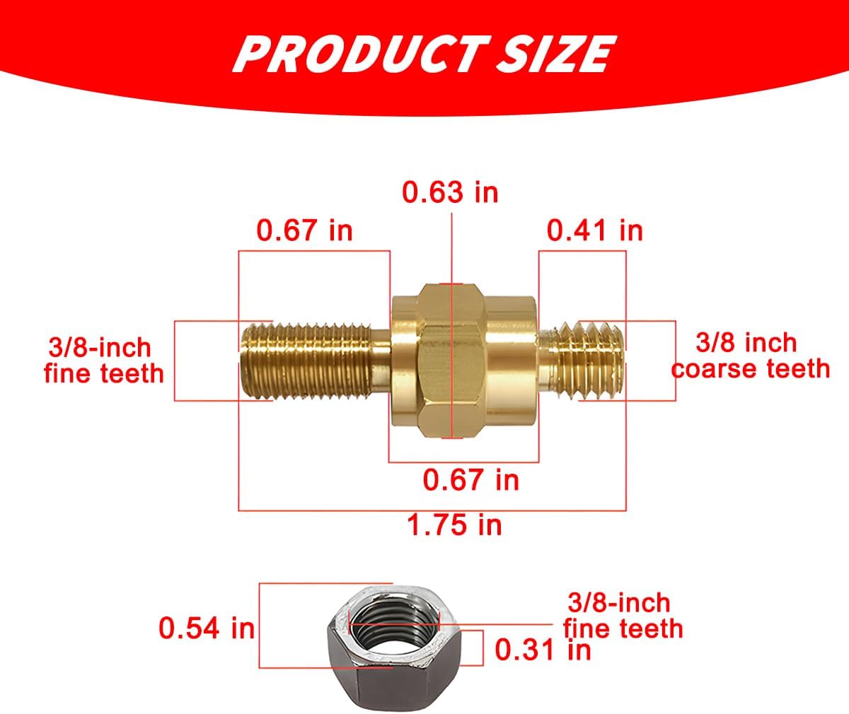 Mandark 2PCS Side Post Battery Terminal Bolt
