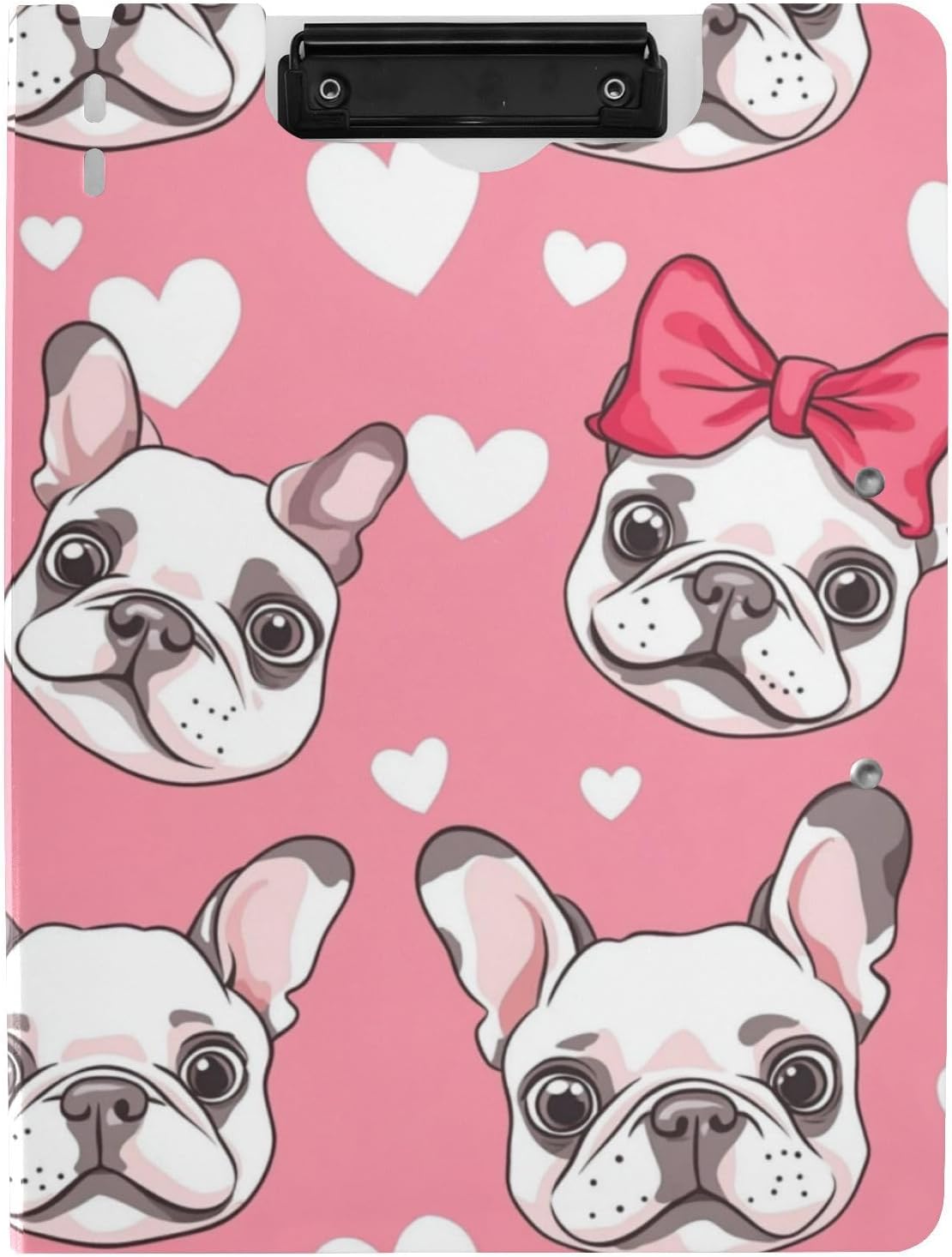 Kcldeci Clipboard Folder with French Bulldog Design