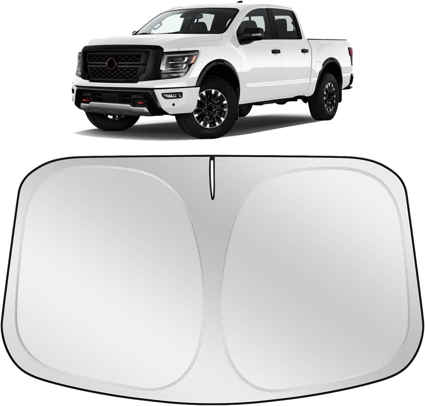 XHRING Windshield Sun Shade for Nissan Titan 2023-2024