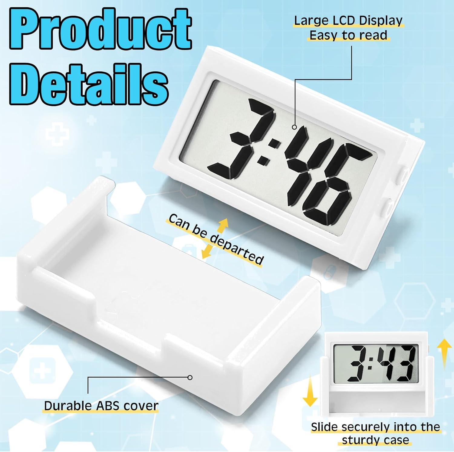 Frienda 3 Piece Mini Digital Clock Set