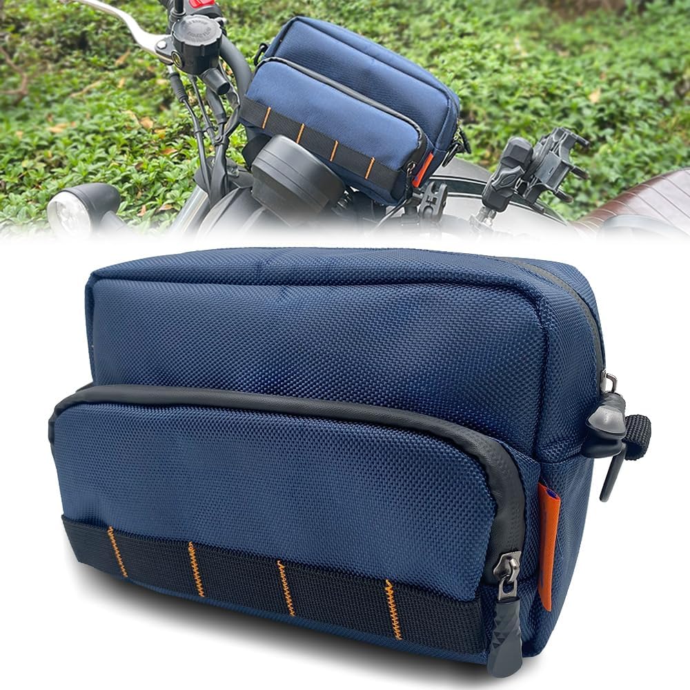 reygeak Motorcycle Handlebar Bag with Shoulder Strap