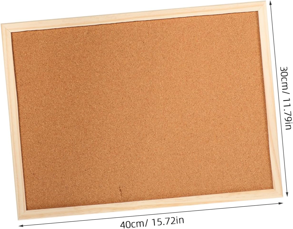 Office Memo Board Corkboard with White Frame Set Decorative