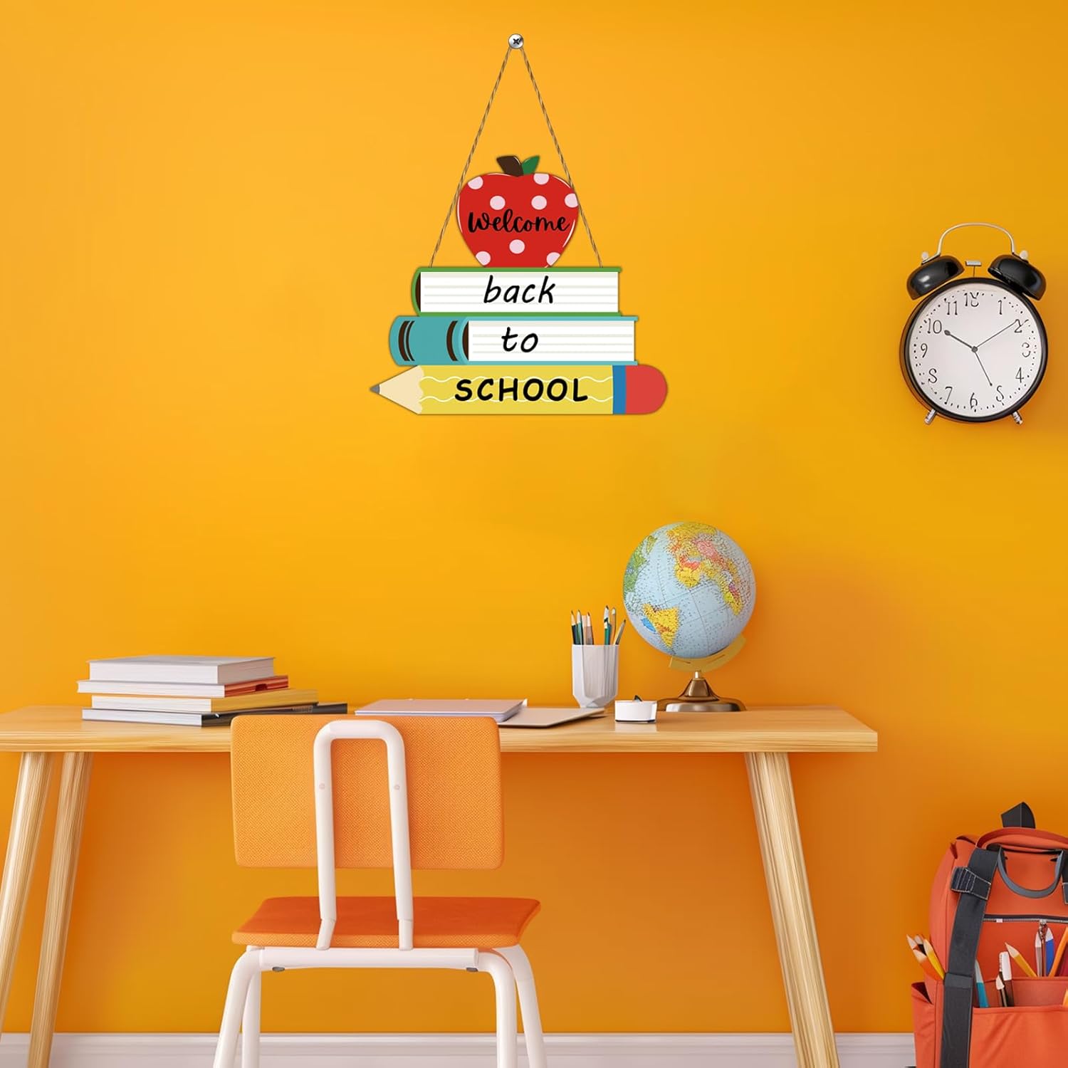 YUNKKIN Back-to-School Welcome Sign Door Decorations