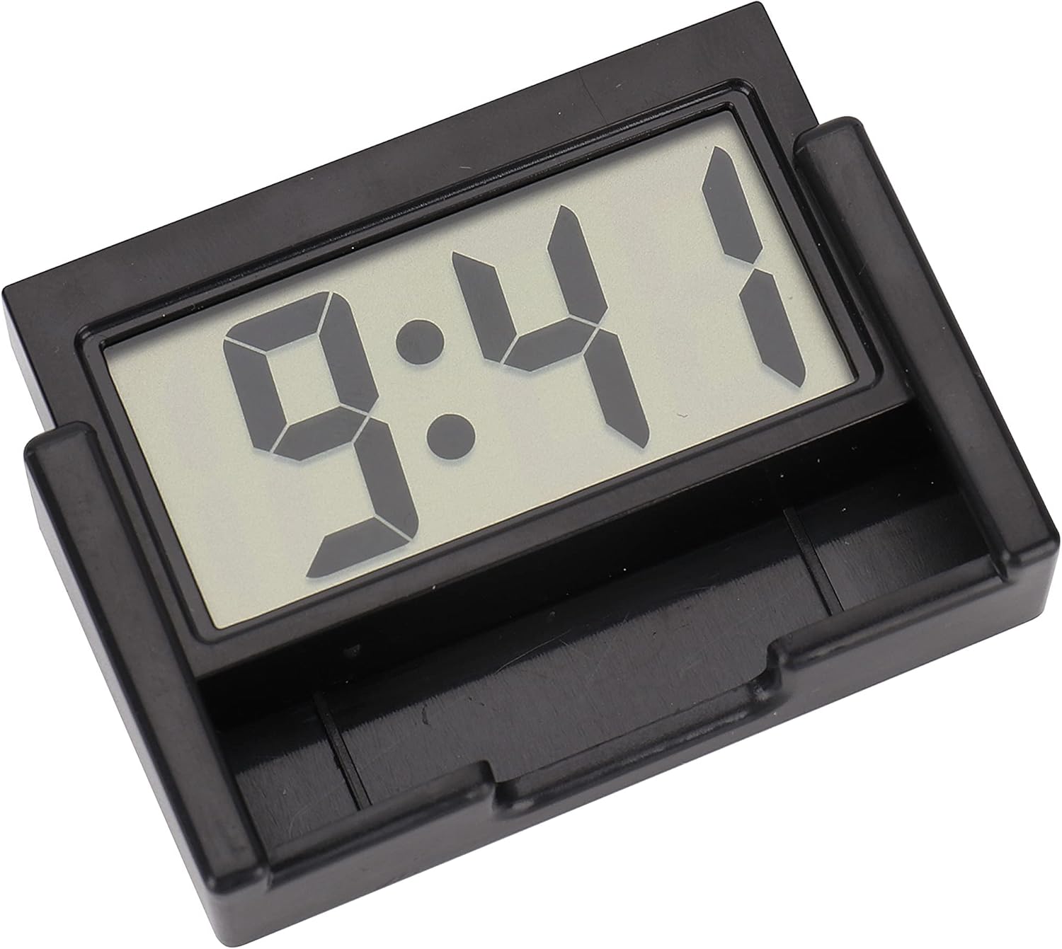 YOUNGFLY 4PCS Mini Car Clock with Large LCD Display