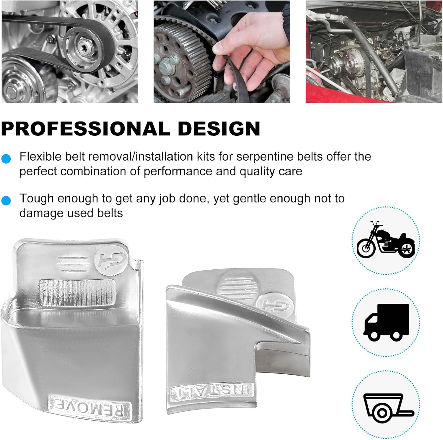 2 PCS Stretch Belt Tool Set for Cars and Trucks