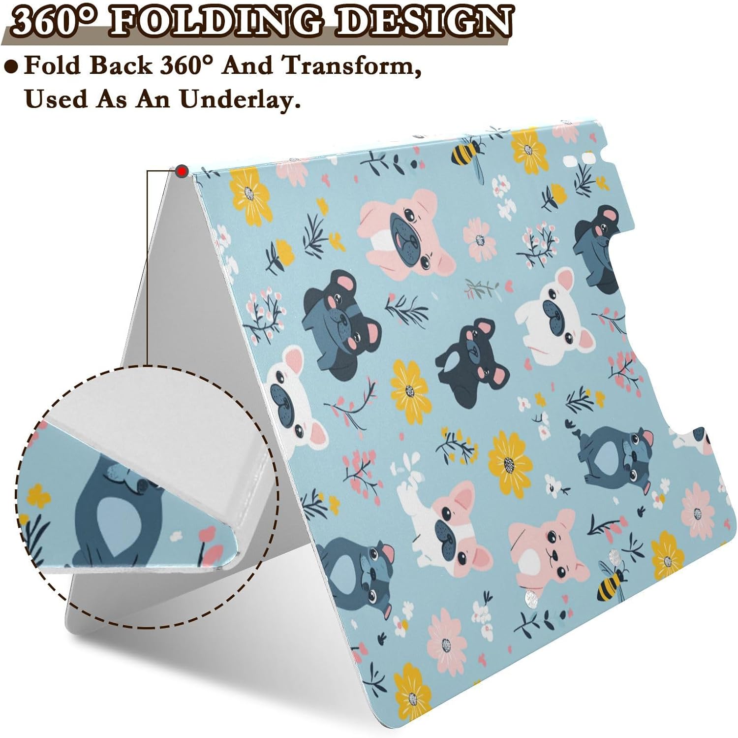 Cute Cartoon Dogs Clipboard Folder A4 Foldable
