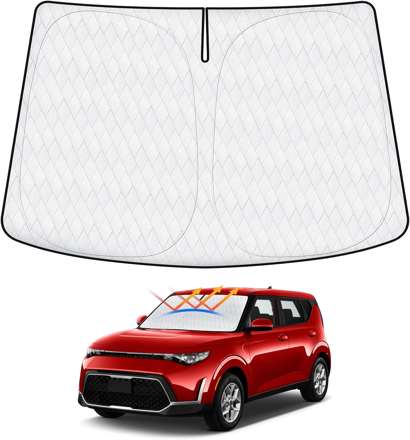 Cartist 5-Layer Windshield Sunshade for Kia Soul 2020-2024 2025
