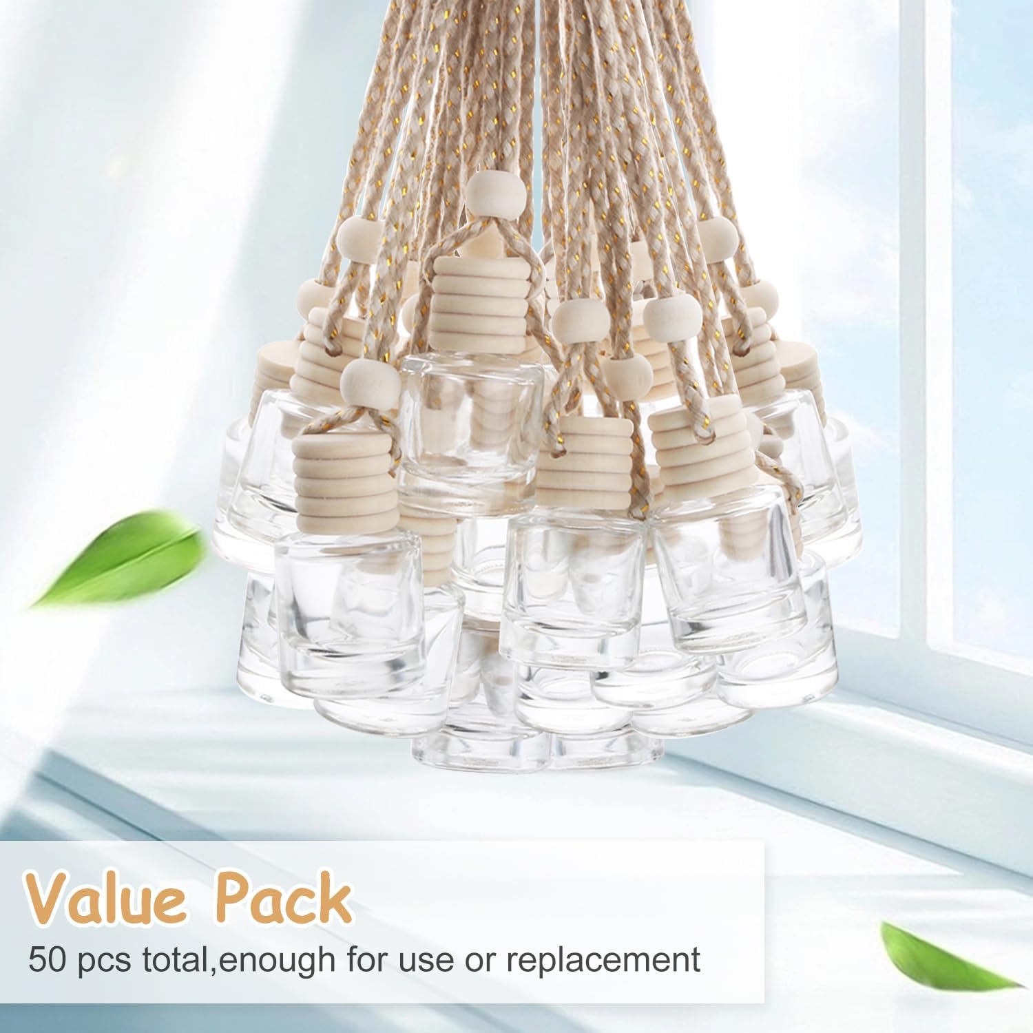 50 Pc Car Air Freshener Diffuser Bottle Set