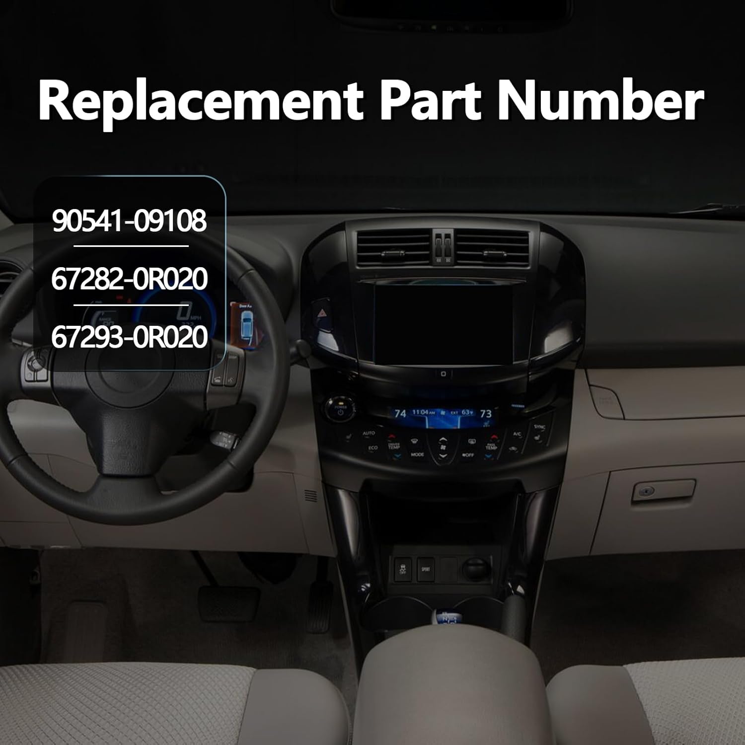 Rear Door Rubber Stop Cushion for Toyota RAV4 2009-2012
