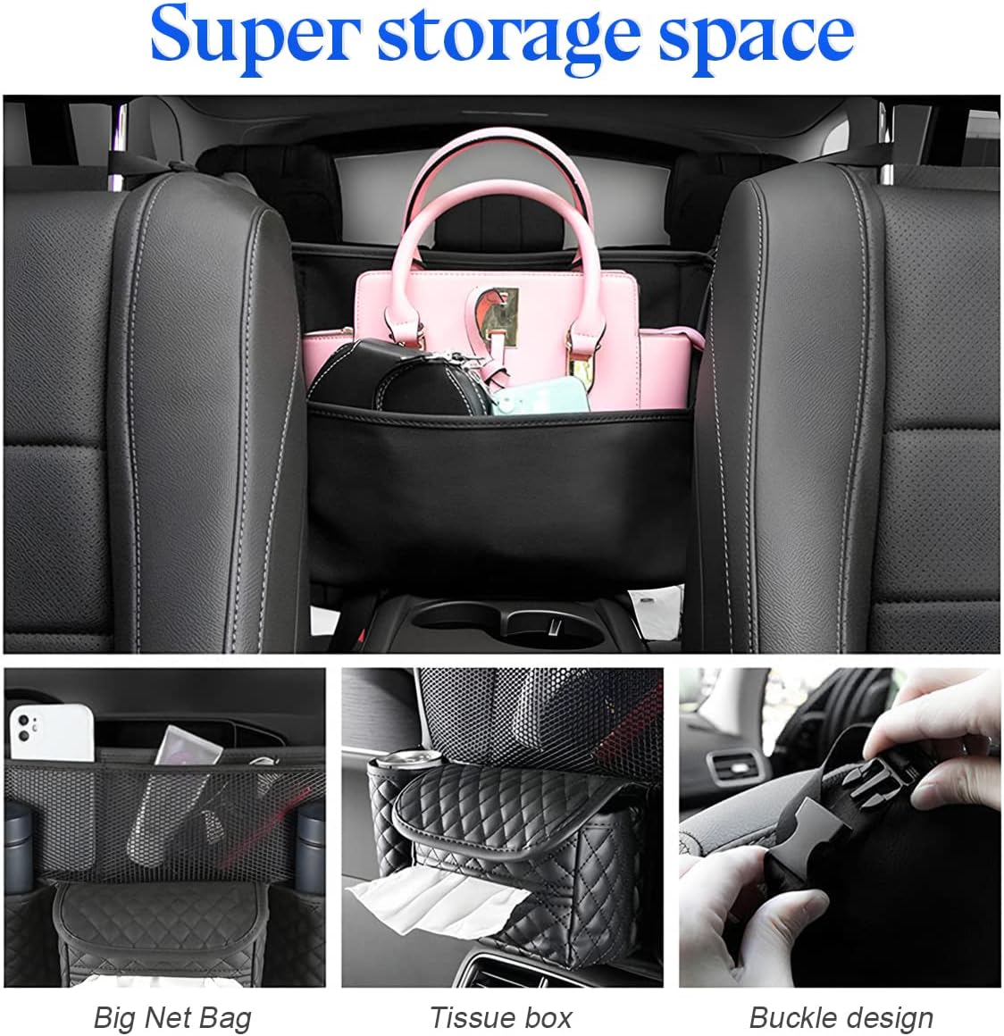 Zipelo Car Handbag Holder Between Seats