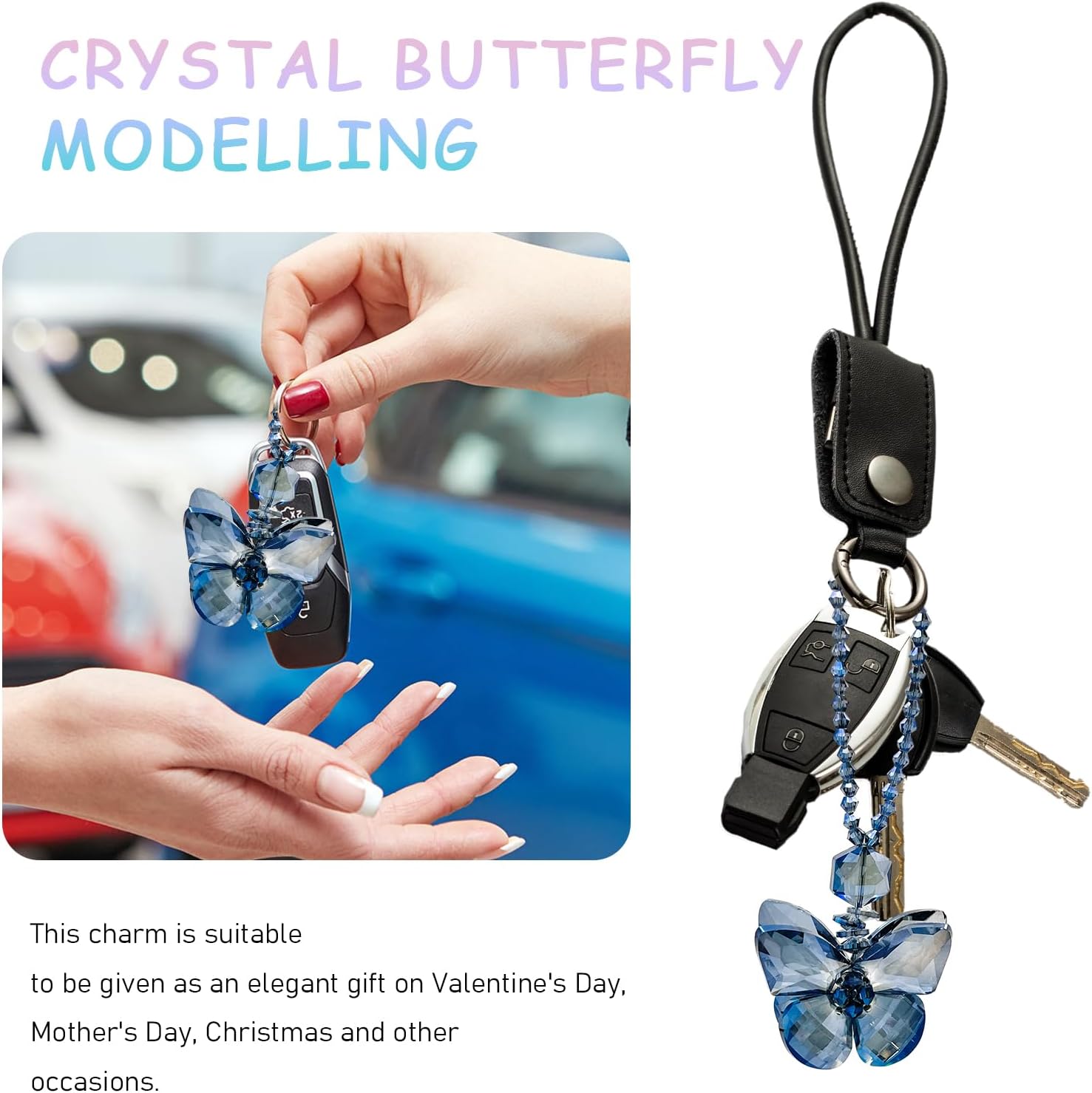 Crystal Butterfly Car Sun Catcher Hanging Decoration