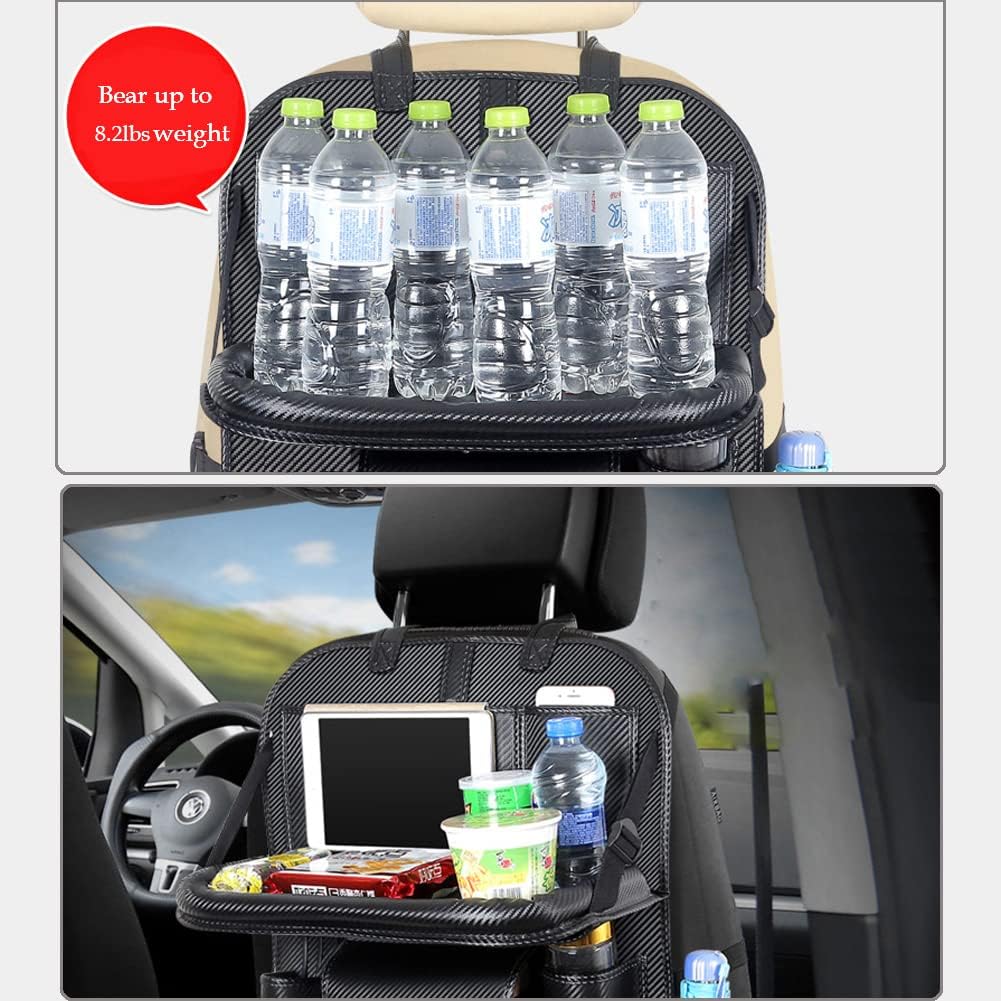 DurasikO Car Backseat Organizer with Foldable Table Tray