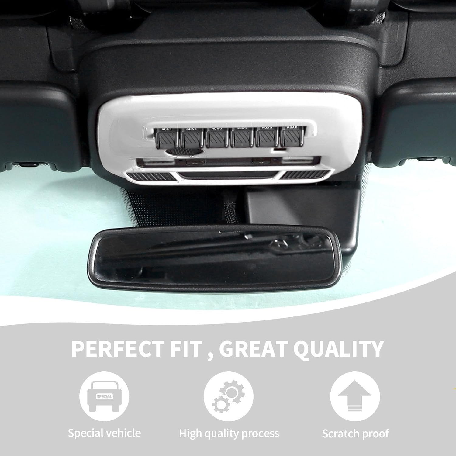 RAZPOY Bronco Front Reading Light Panel Trim Cover - White