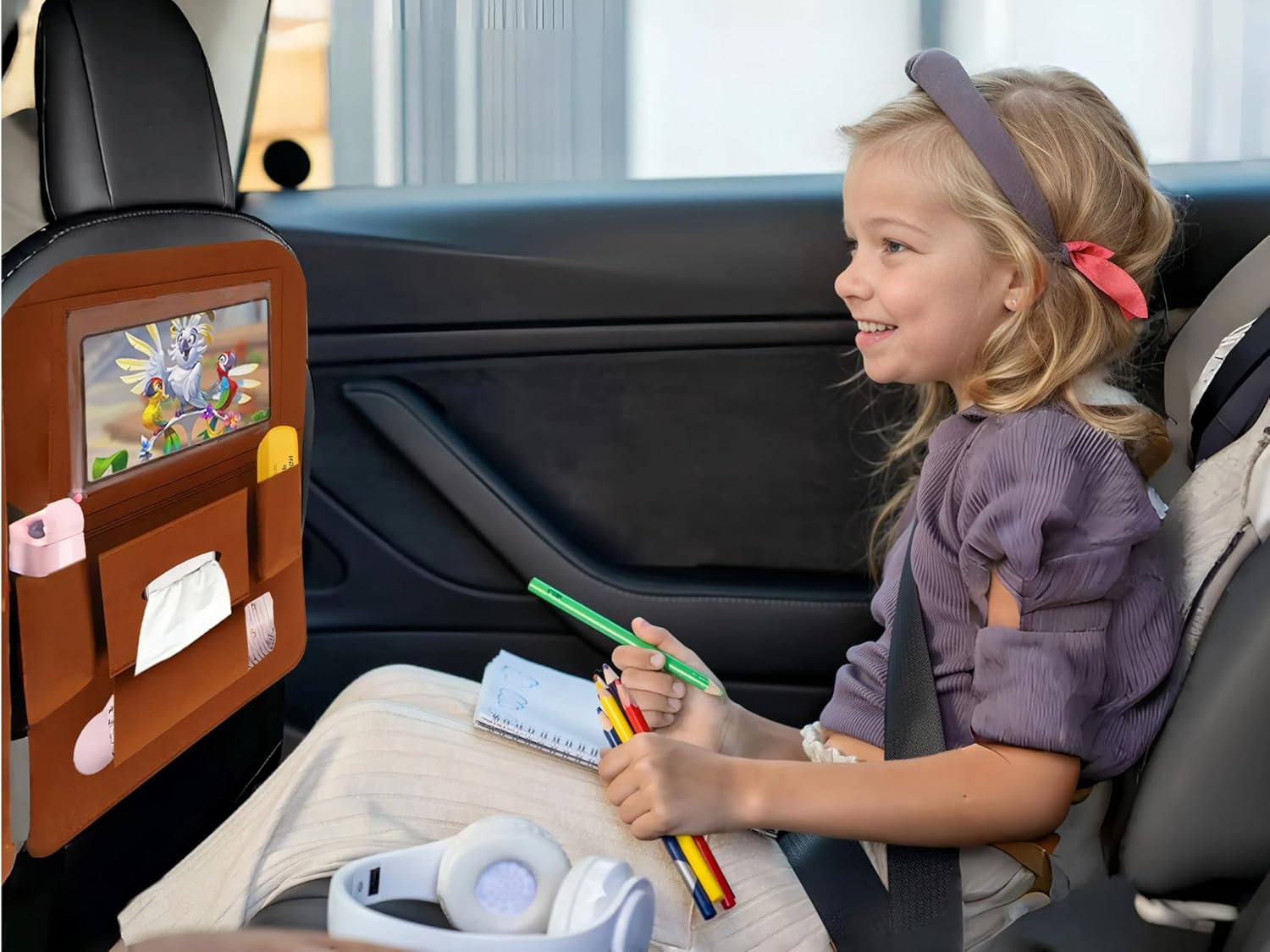 Car Back Seat Organizer for Kids and Adults 2 Pack