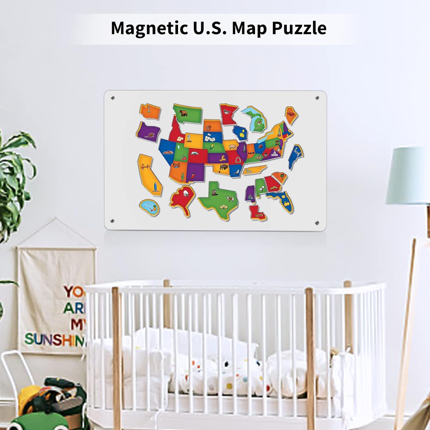 177 x 118 White Metal Magnetic Board