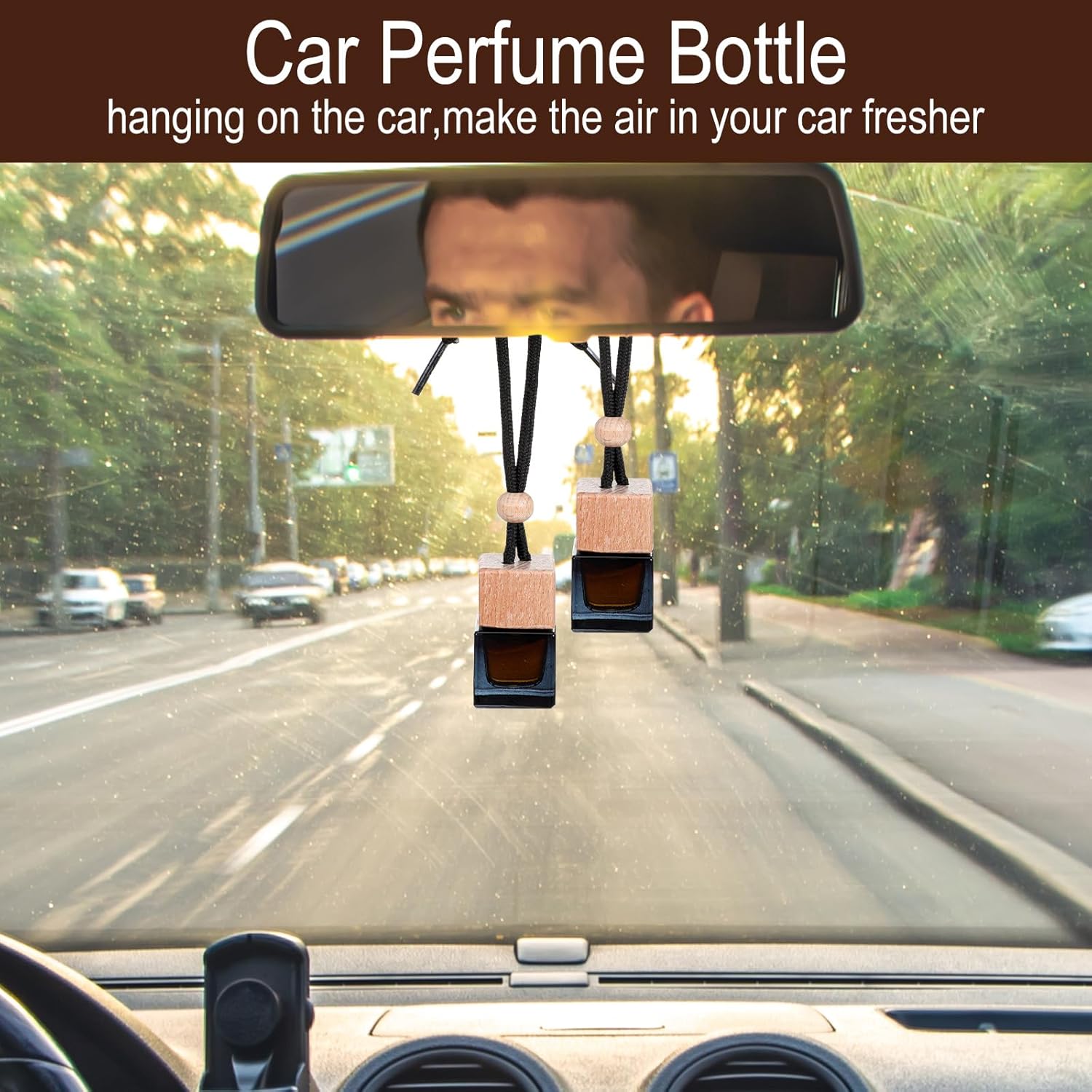 30Pcs Hanging Car Air Freshener Diffuser Bottles