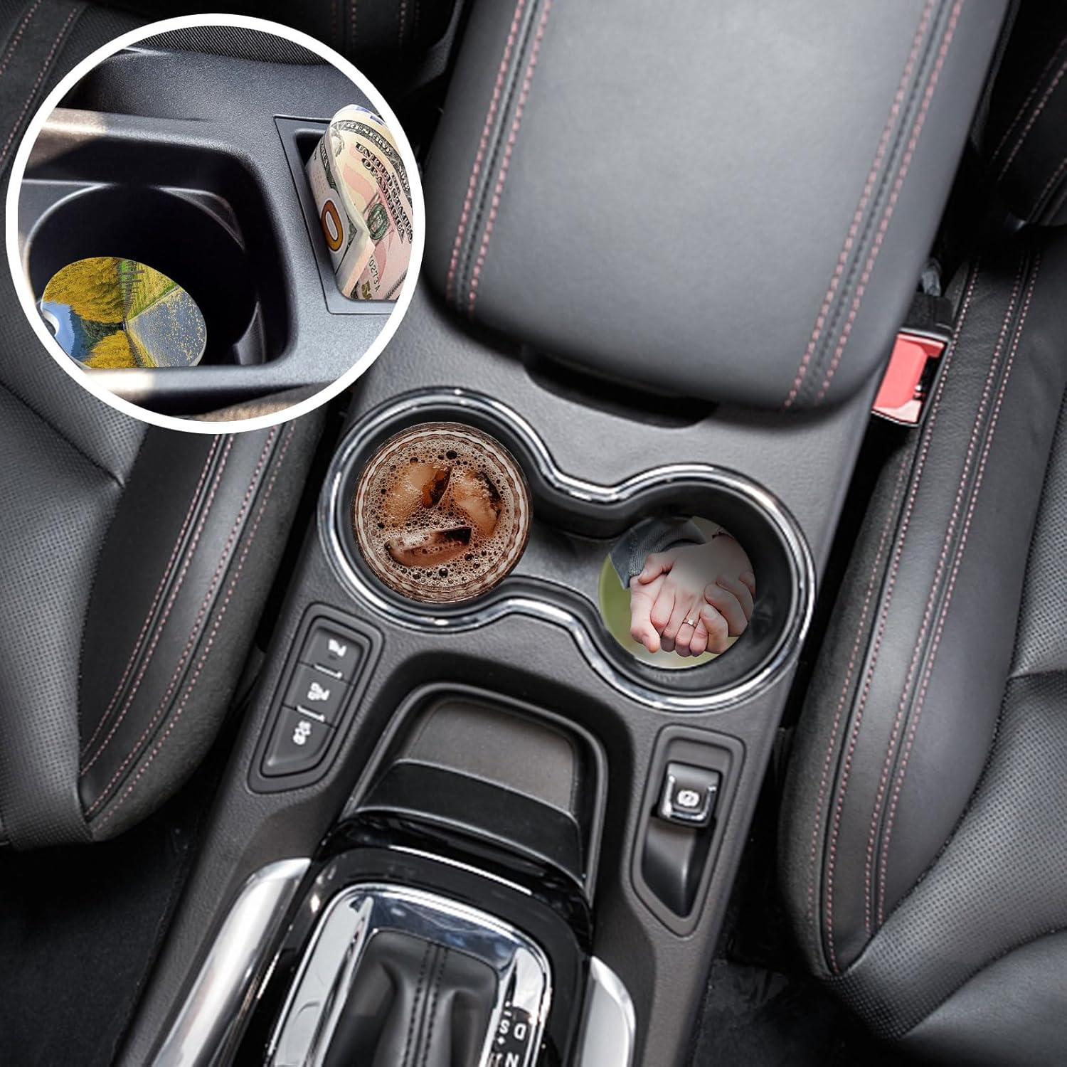 BOMSI Ceramic Car Sublimation Blanks Cup Holder 24 Pcs