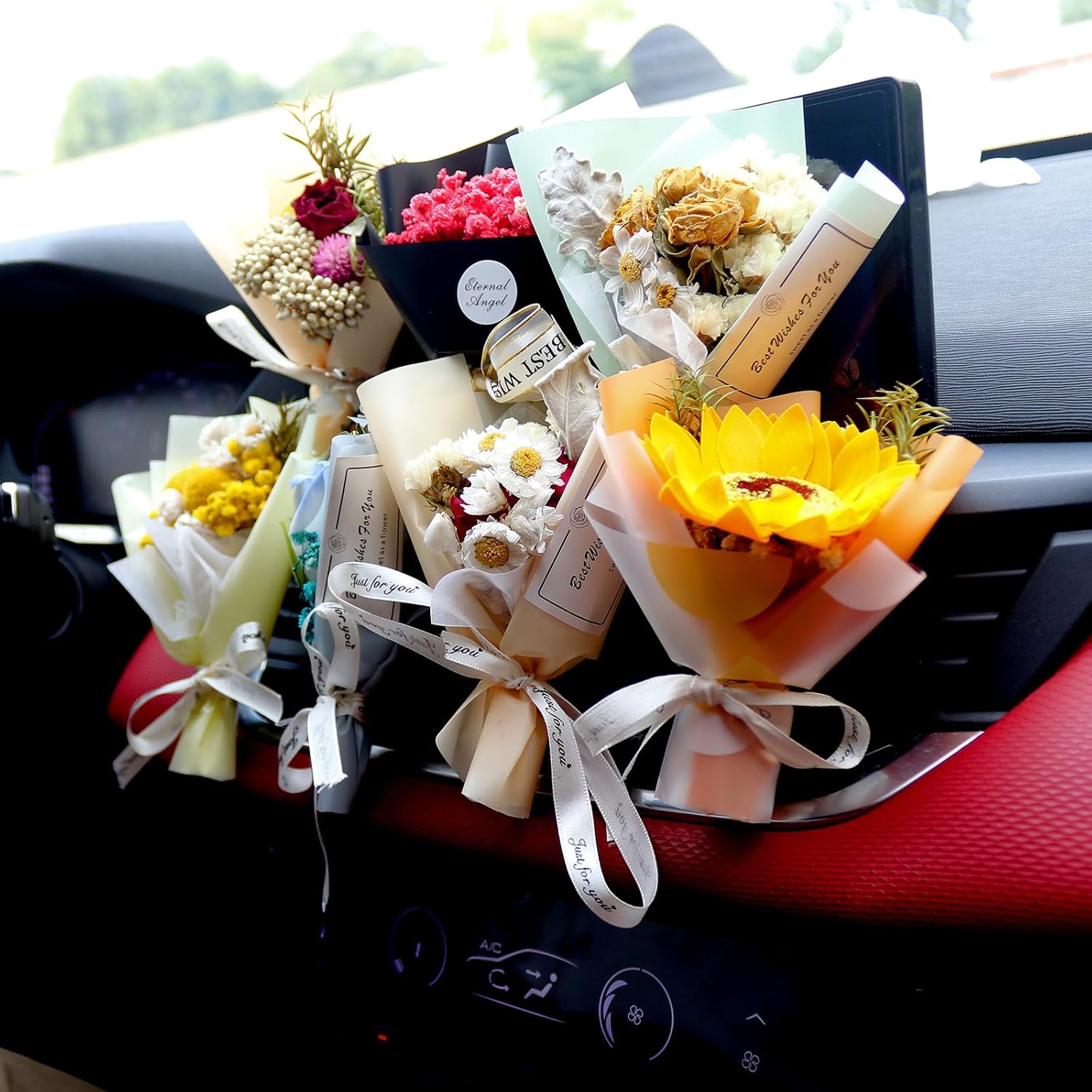Small Bouquet Car Air Freshener Vent Clip