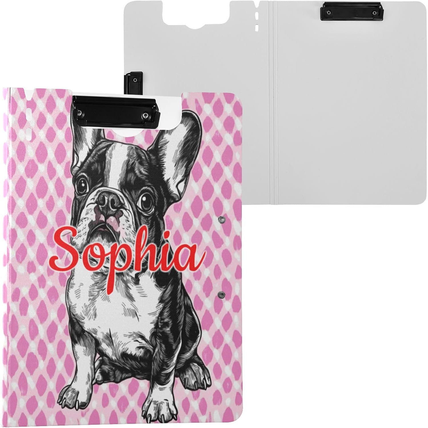 Kcldeci Foldable Clipboards with Pen Holder and Dual Clips