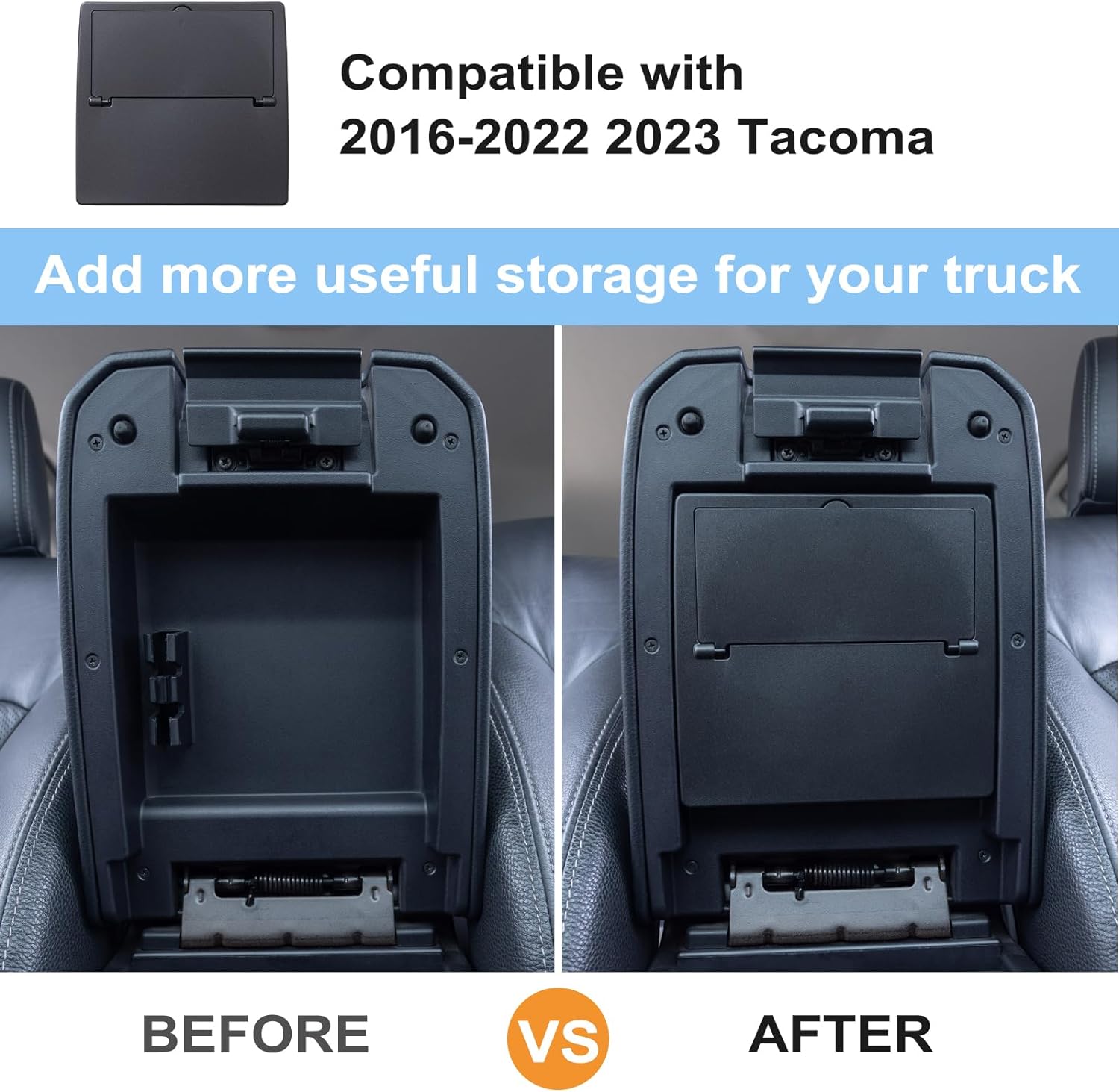 JKCOVER Hidden Box Organizer for Toyota Tacoma 2016-2023