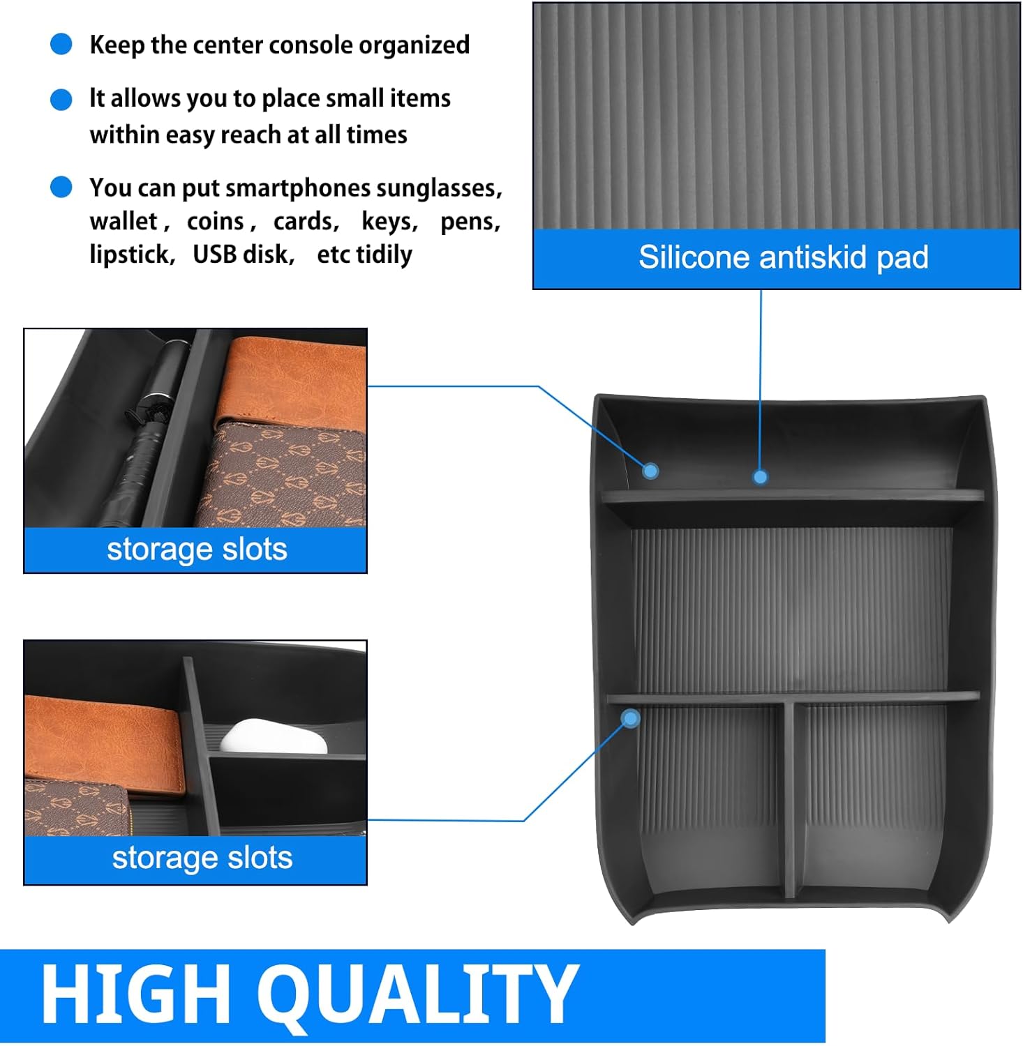 SHAOHAO 2023 2024 2025 Hyundai Palisade Lower Organizer Tray