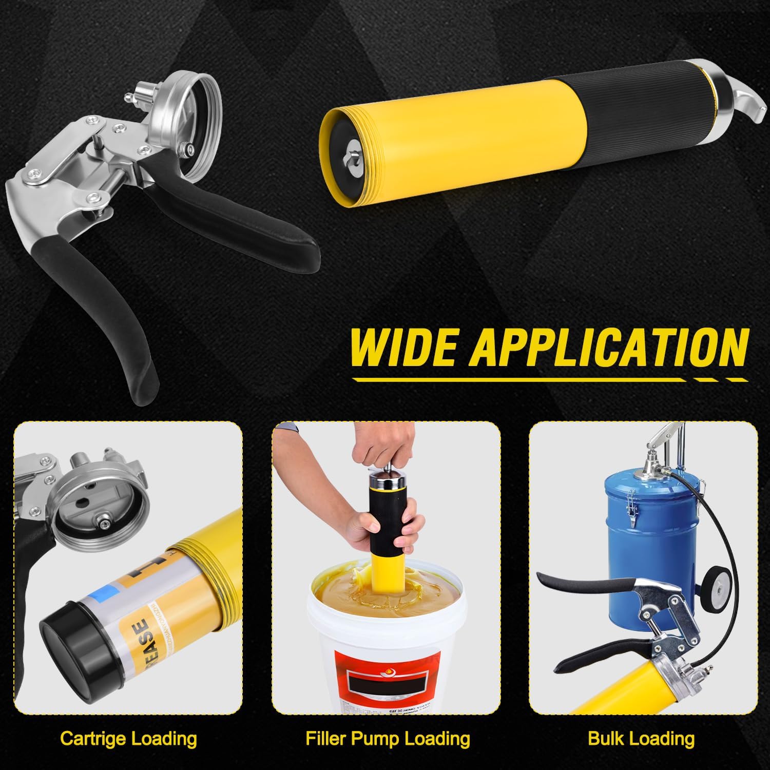 GETLMUL Grease Gun Kit 7000 PSI Heavy Duty